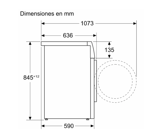 LAVADORA BALAY 9 KG 1400RPM BLANCA 3TS395BDS