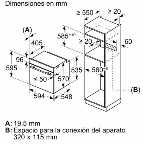 HORNO BALAY MULTIFUNCION 60 CM 3HB5131B3