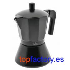 CAFETERA JATA ITALIANA INDUCCION 12 TAZAS NEGRA CFI12