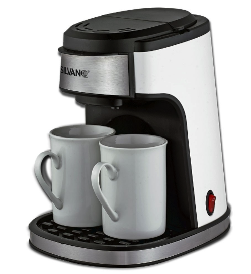 'CAFETERA ELECTRICA GOTEO SILVANO CON 2 TAZAS 34-CMJ-340