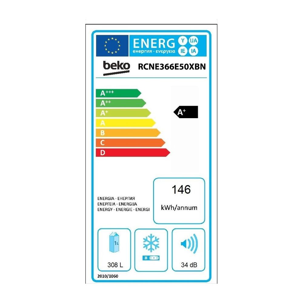 FRIGO COMBI BEKO INOX A+++ RCNE366E50XBN