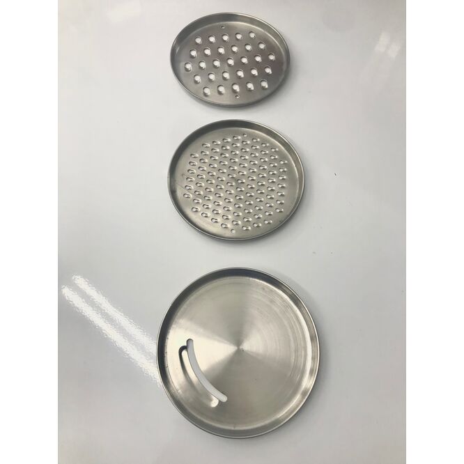 CUENCO SILVANO 48-AKB-3BL ACERO INOX. TAPA CON 3 RALLADORES NEGRO