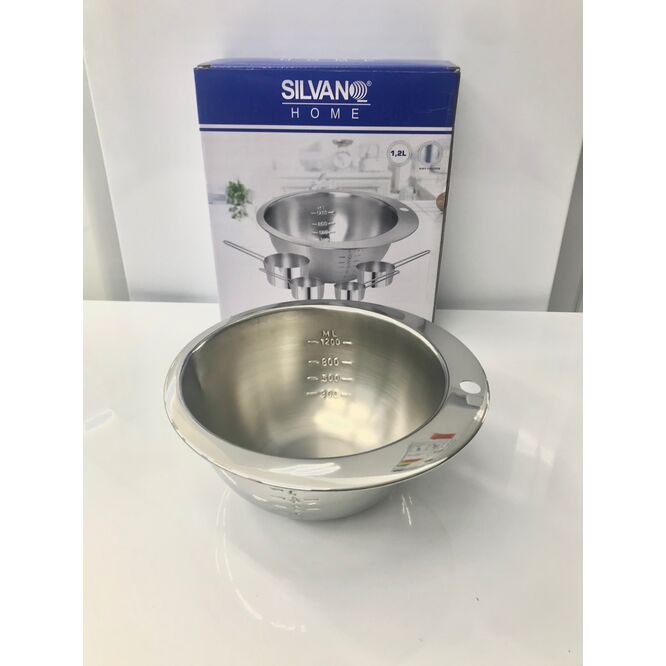 CUENCO SILVANO 48-CAX-650 ACERO INOX 1.2 LT + 4 MOLDES