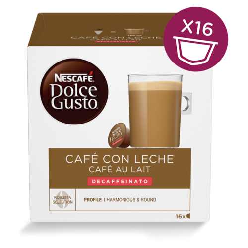 CAPSULA Dolce Gusto CAFE CON LECHE DESCAFEINADO
