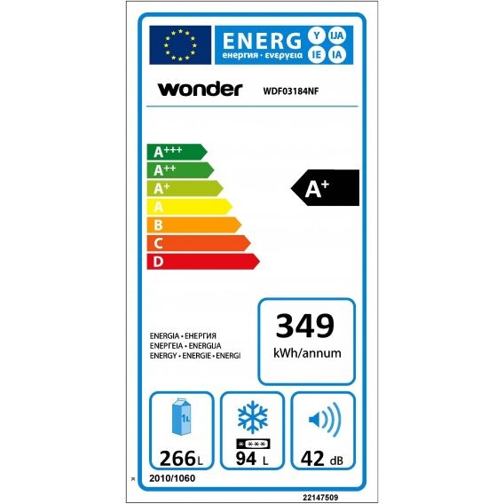 FRIGORIFICO COMBINADO NO FROST WONDER  WDF03184NF