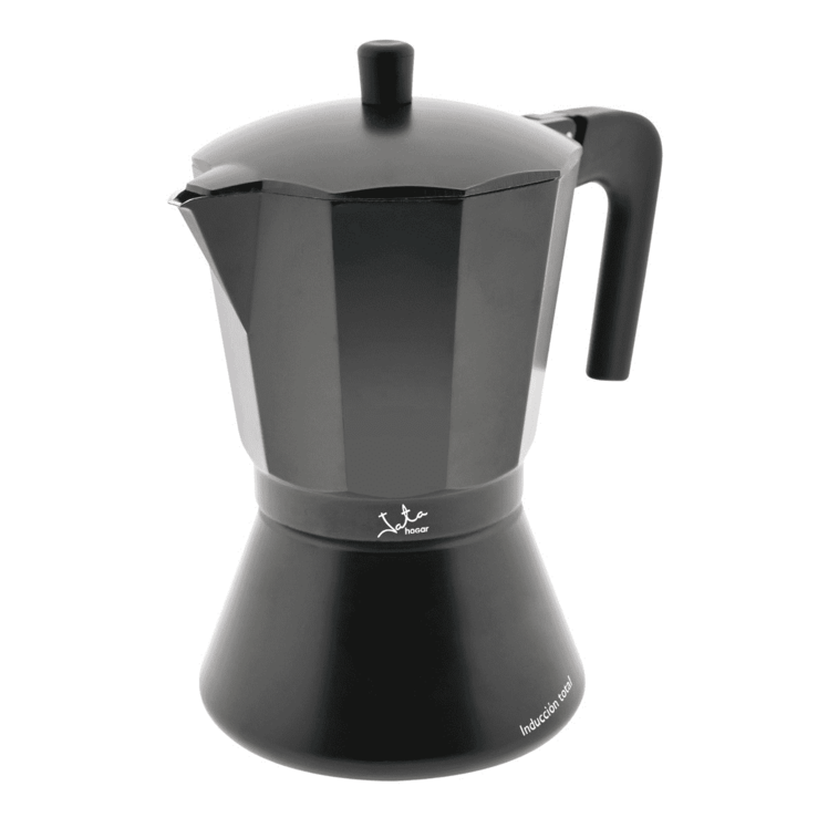 CAFETERA JATA ITALIANA INDUCCION 6 TAZAS NEGRA CFI6 