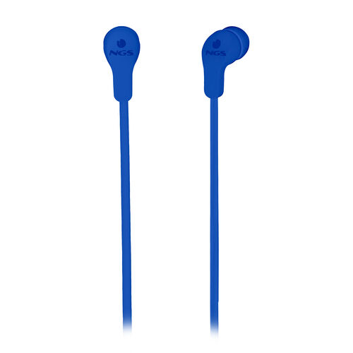 NGS AURICULARES WIRED STEREO EARPHONE CROSS SKIP BLUE