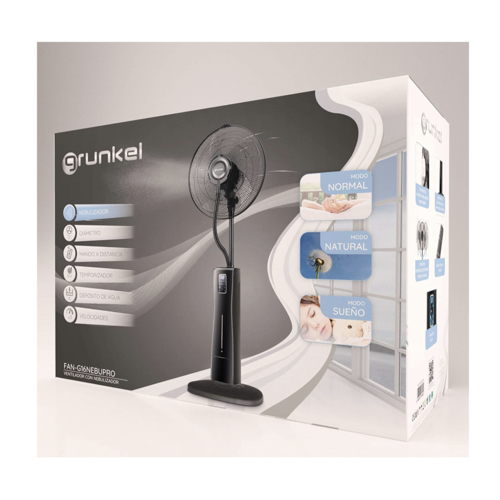 Grunkel - FAN-G16 NEBUPRO - Ventilador con nebulizador independiente