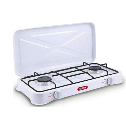 COCINA 2 FUEGOS DE GAS CON TAPA 66601 MARCA ALGON