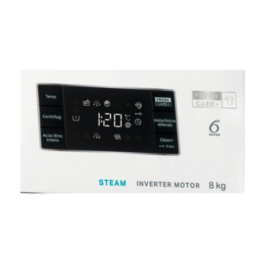LAVADORA WHIRLPOOL FFB8248WVSP 8KG A+++ /C 1200 RPM