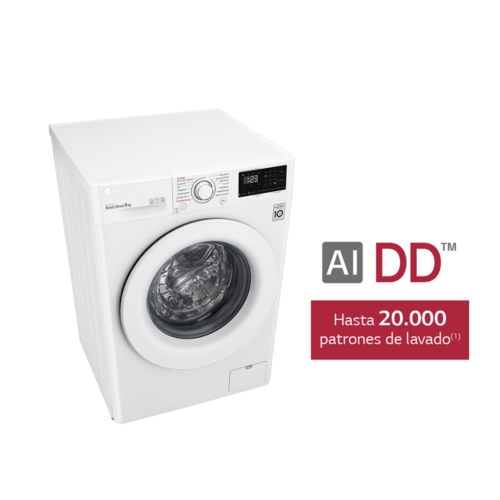LAVADORA  LG F4WV3009S3W 9KG 1400 RPM MOTOR DIRECT DRIVE DISPLAY A+++-40%