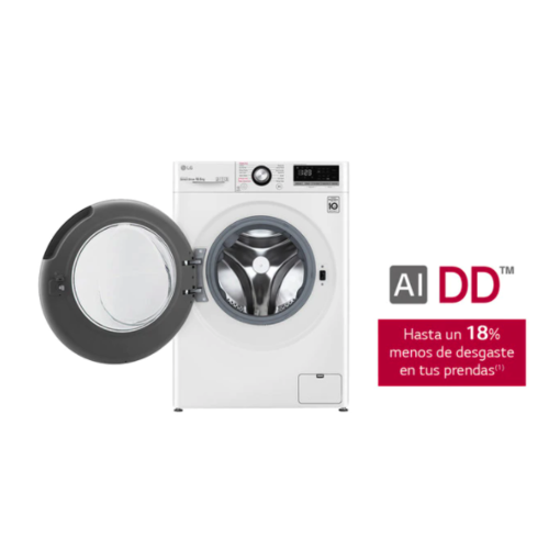 Lavadora inteligente LG F4WV3010S6W de 10,5 Kg y 1.400 rpm