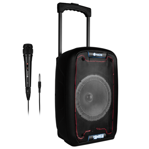 ALTAVOZ PORTATIL DE 30W CON BATERIA Y LUCES LED