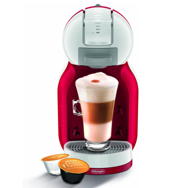 Cafetera de cápsulas Delonghi Dolce Gusto MINI ME EDG305WR Blanca y Roja