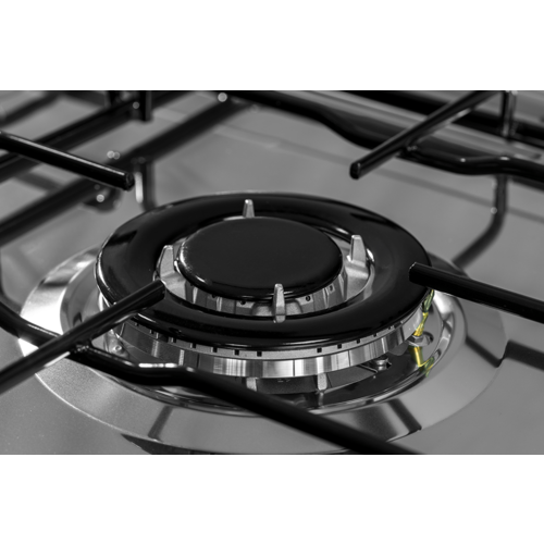 COCINA CON PORTABOMBONAS SVAN SVK9551GBI 5 FUEGOS (1 WOK ) ACERO INOX 90CM