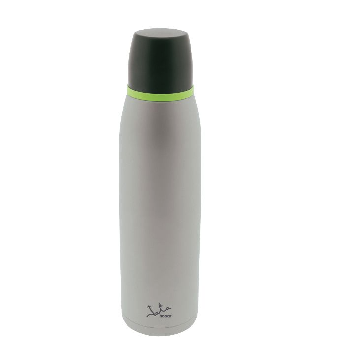 TERMO 1 LITRO INOX  GRIS Y VERDE