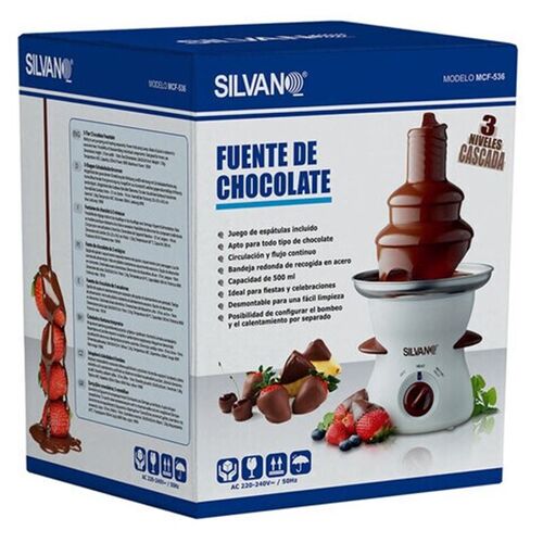 Fuente de Chocolate 3 niveles Silvano MCF-536 