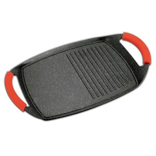 LANCHA DE ASAR SILANO 34-HPHG-36 GRILL DE ALUMINIO FUNDIDO CON BASE DE INDUCCIÓN MED