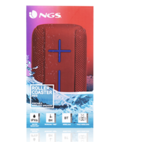 NGS PORTABLE BT SPEAKER ROLLER COASTER RED